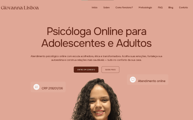 Psicóloga Giovanna Lisboa